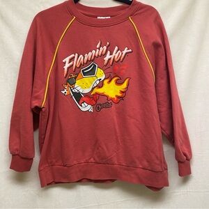 Cheetos Flamin' Hot Red Chester Graphic Sweatshirt